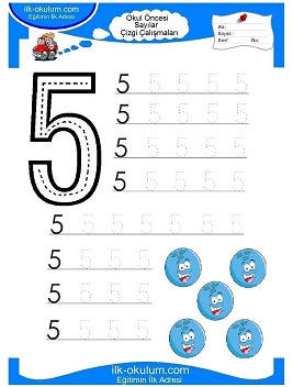 Çocuklar İçin Çizgi Çalışma Sayfaları 